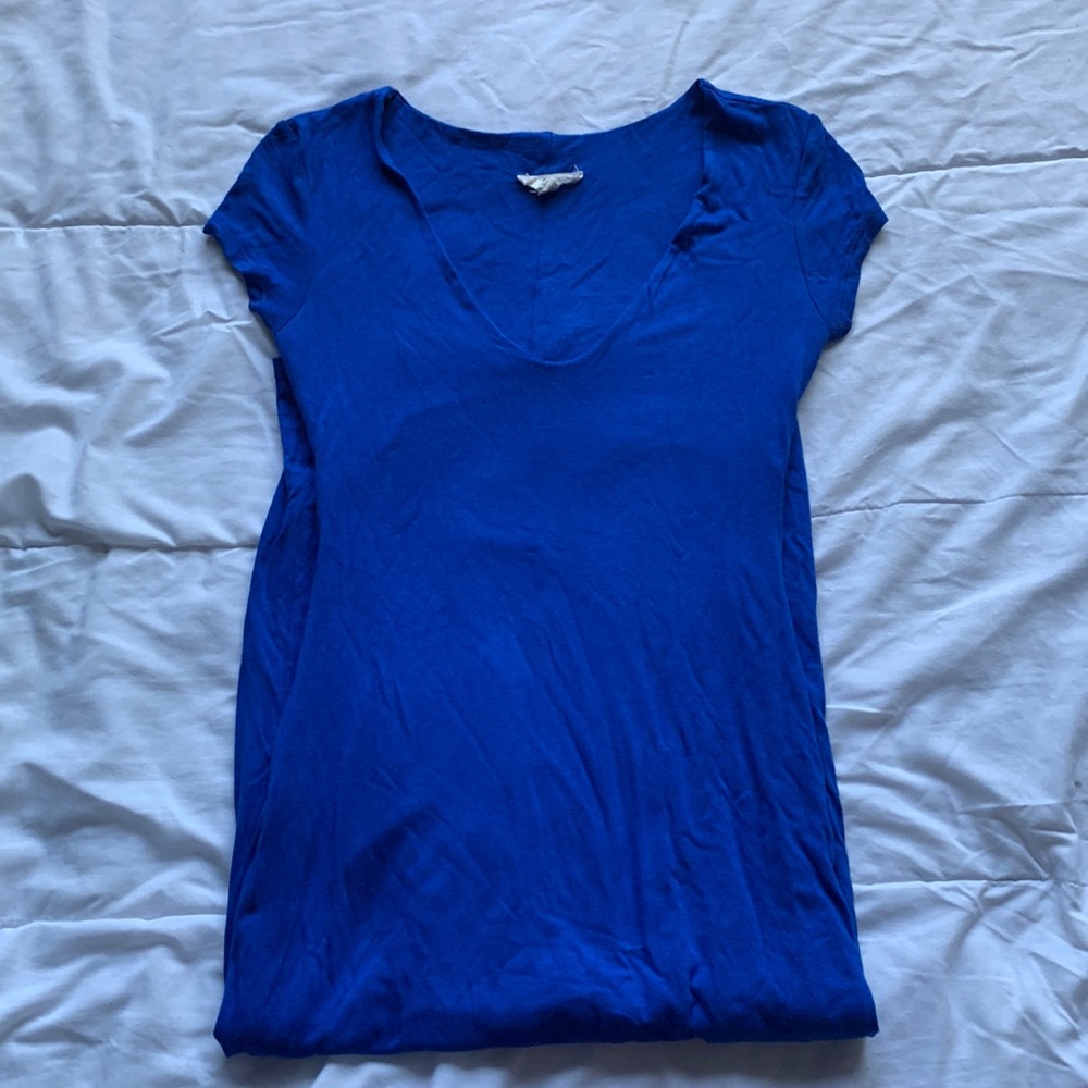 Blue bodycon dress